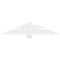 Ekena Millwork Redmond Architectural Grade PVC Gable Bracket, 48"W x 10"H x 4"D x 4"F, 5/12 Pitch GBP048X10X0404RED00 - alternate 5